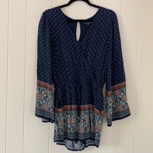 One Clothing LA Boho Romper with Pockets